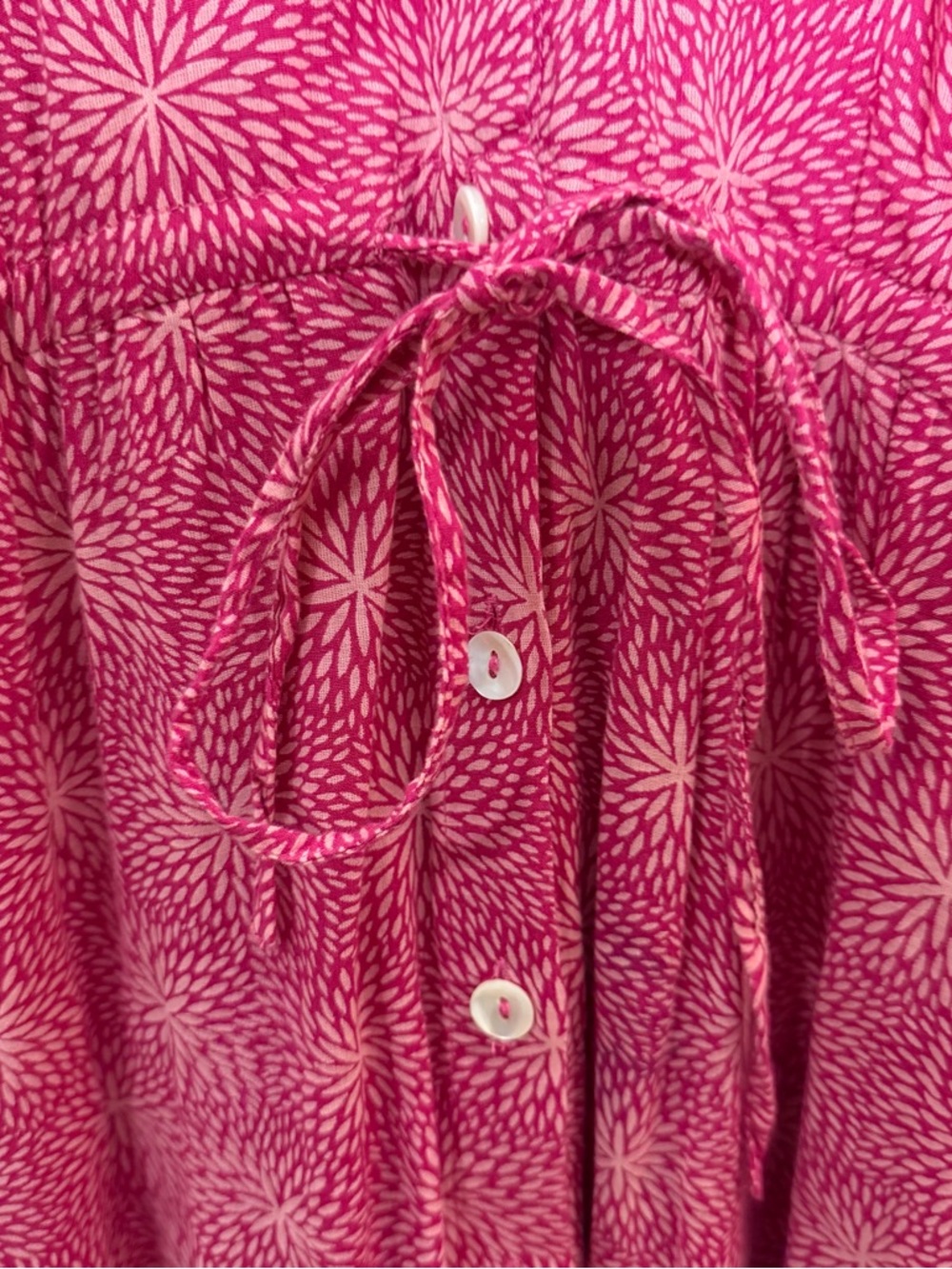 Banjanan Tuckernuck Poppy Midi Dress in‎ Petal Power Fuscia - Picture 6 of 14